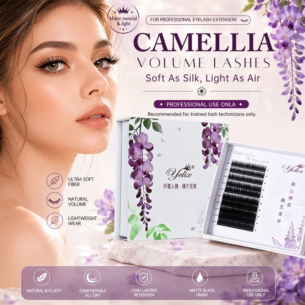 ขนตาต่อ Camellia แบบ Volume นุ่มละมุน ดูธรรมชาติ