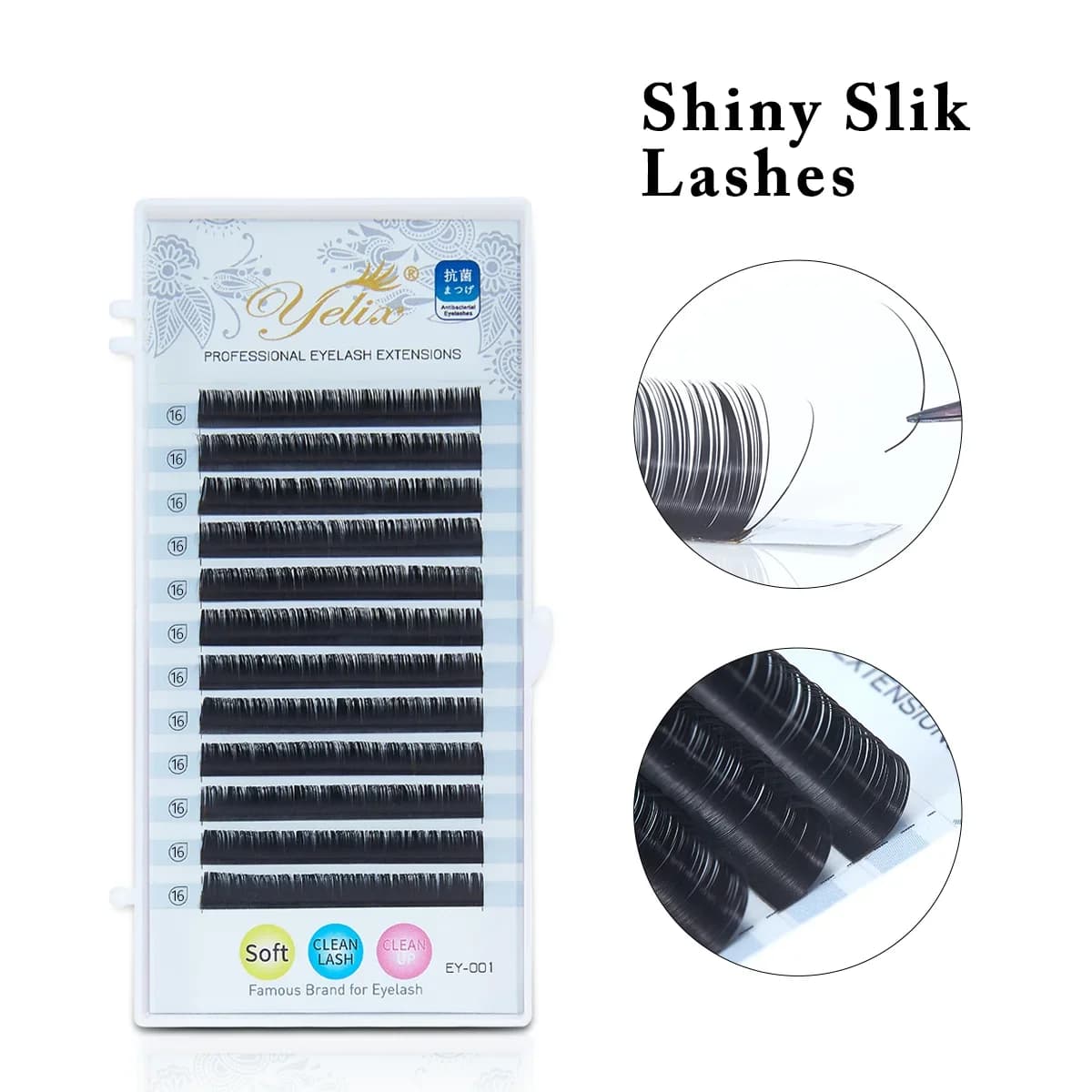ขนตาต่อ Silk Individual สำหรับเทคนิค Russian Volume