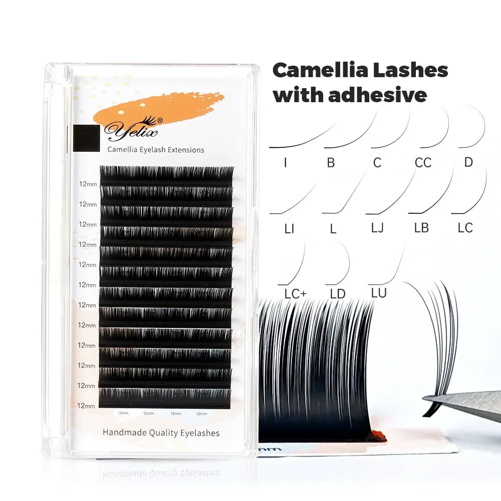 ขนตาต่อรายเส้น Camellia Bloom LB LJ Curl