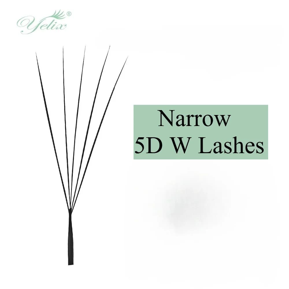 ขนตาต่อ Premade Fans ทรง W แคบ 3D/4D/5D ดอกไม้บานอัตโนมัติ