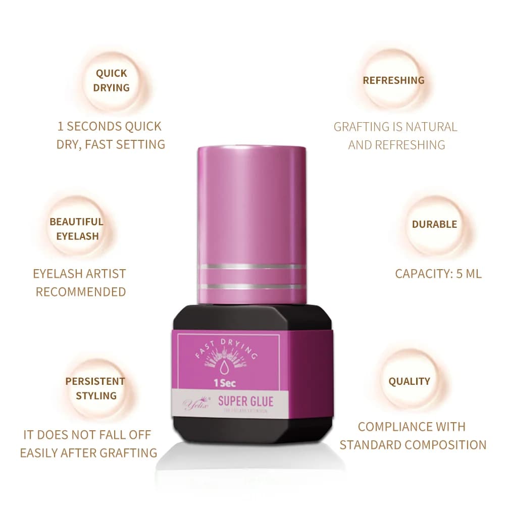 กาวต่อขนตาโปรเฟสชันแนล ขนาด 5ml แพ็ค 3 หลอด